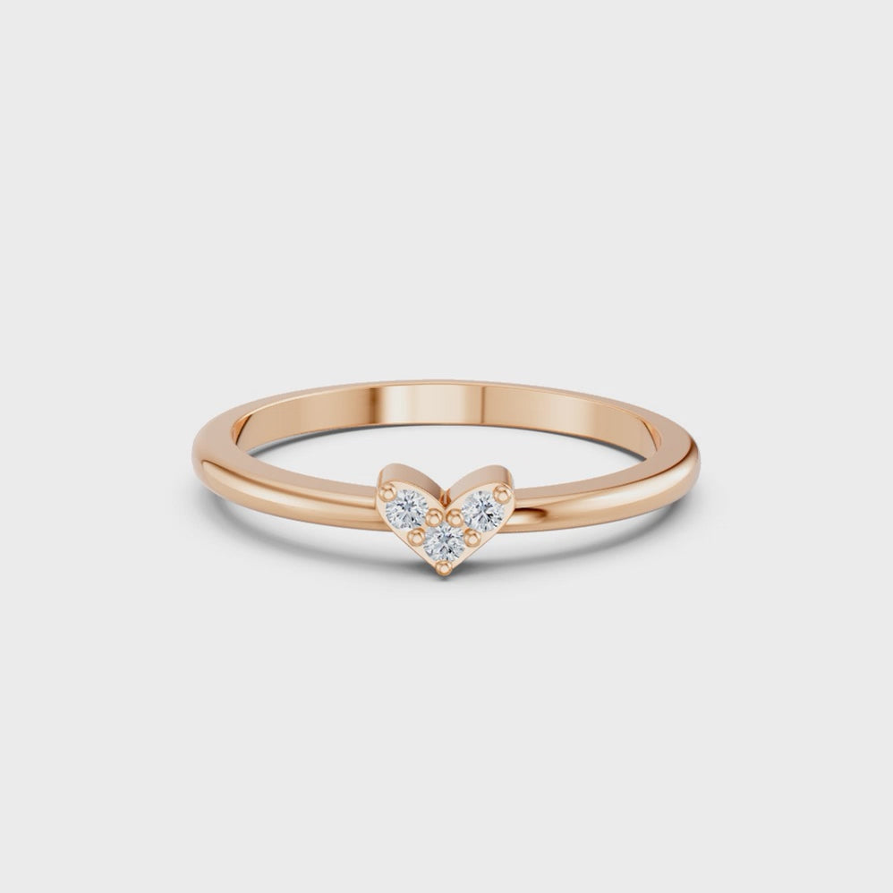 Amour Heart Diamond Ring
