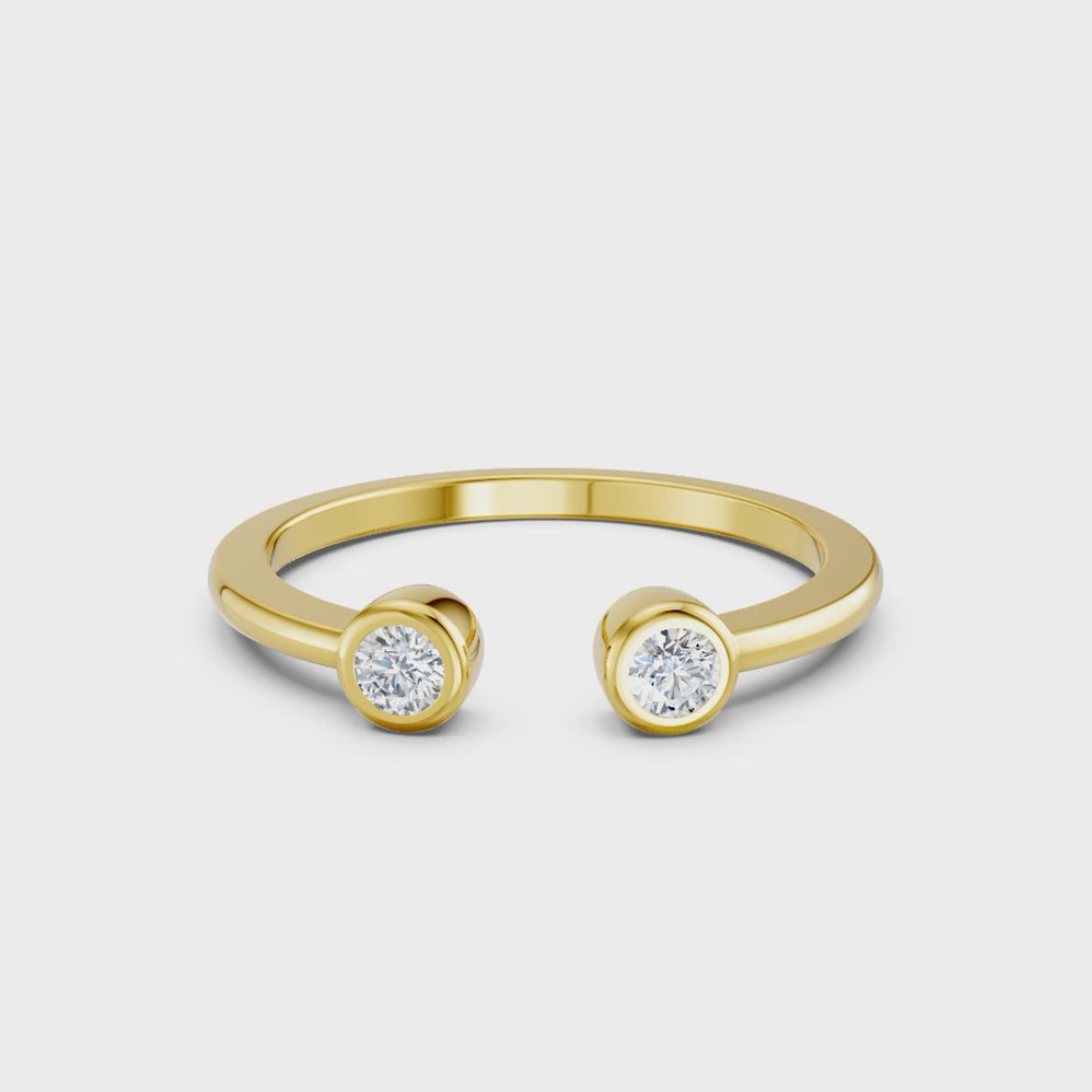 Twin Bezel Diamond Ring