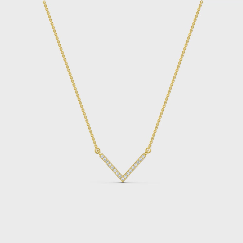 Graceful Chevron Pendant