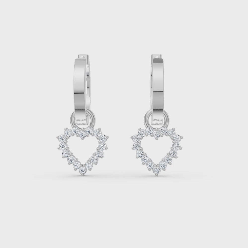 Lumi Solitaire Hoop Charm