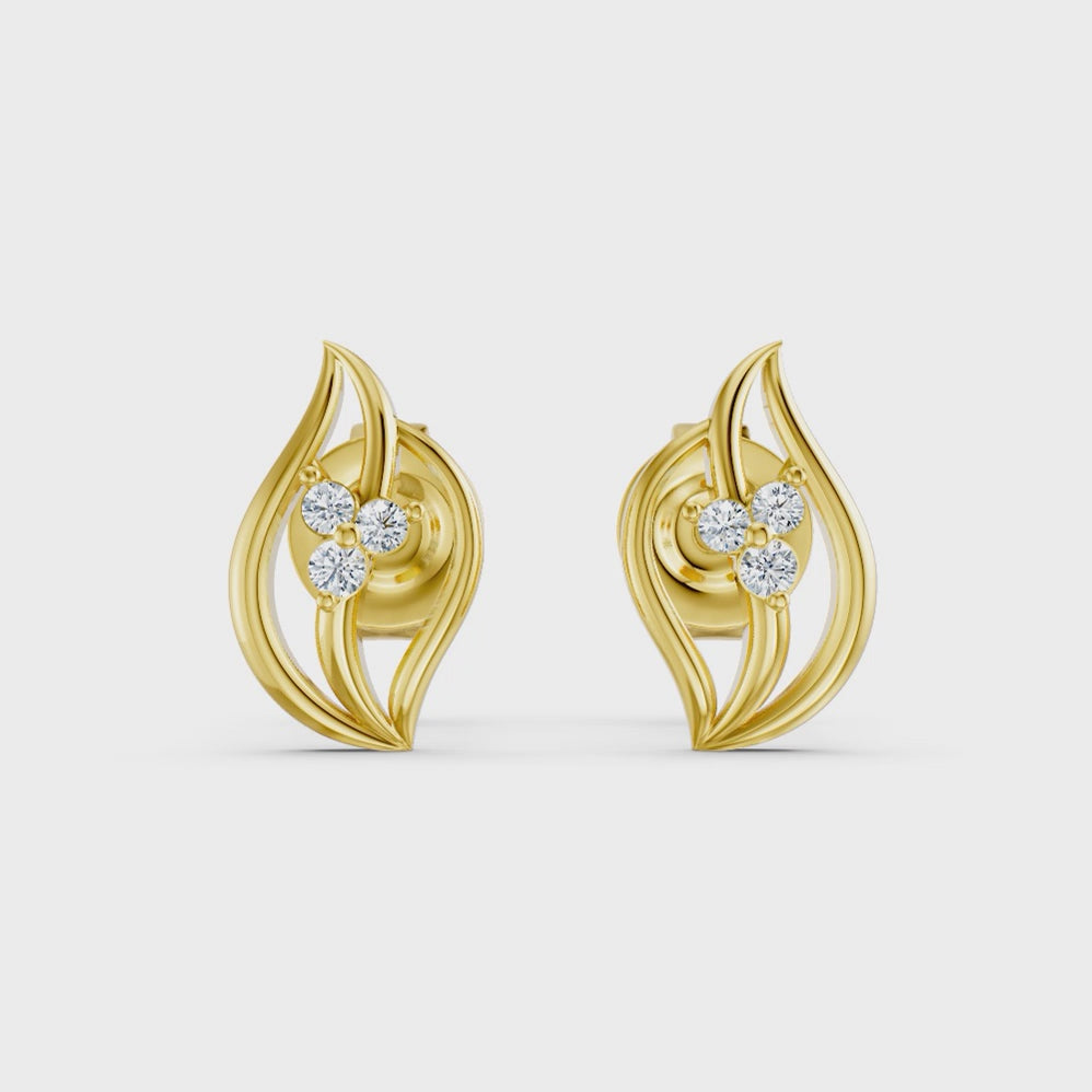 Blossom Leaf Studs
