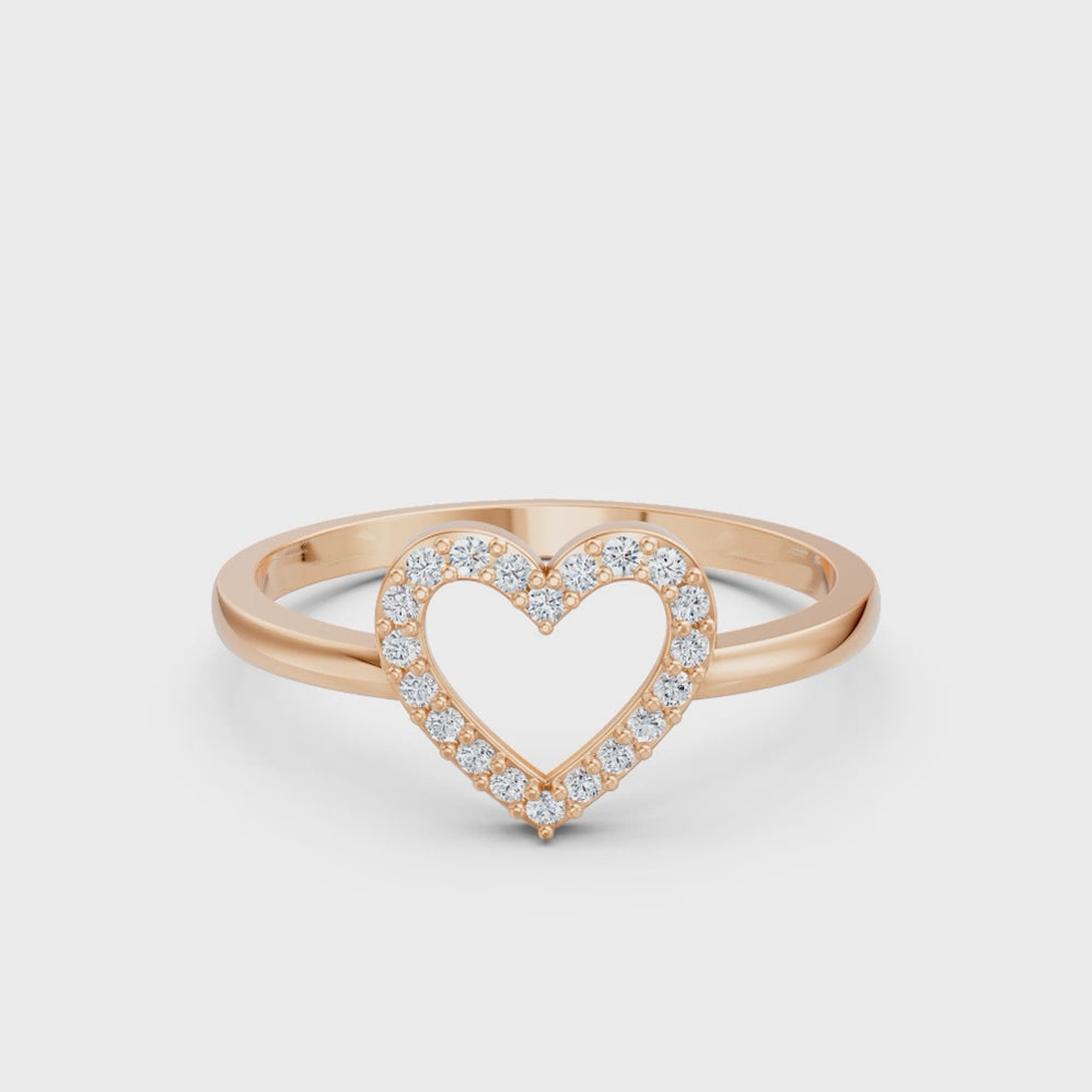 Sweetheart Halo Ring