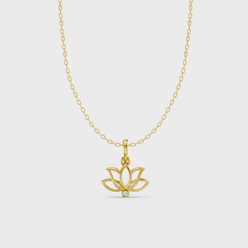 Serene Lotus Pendant