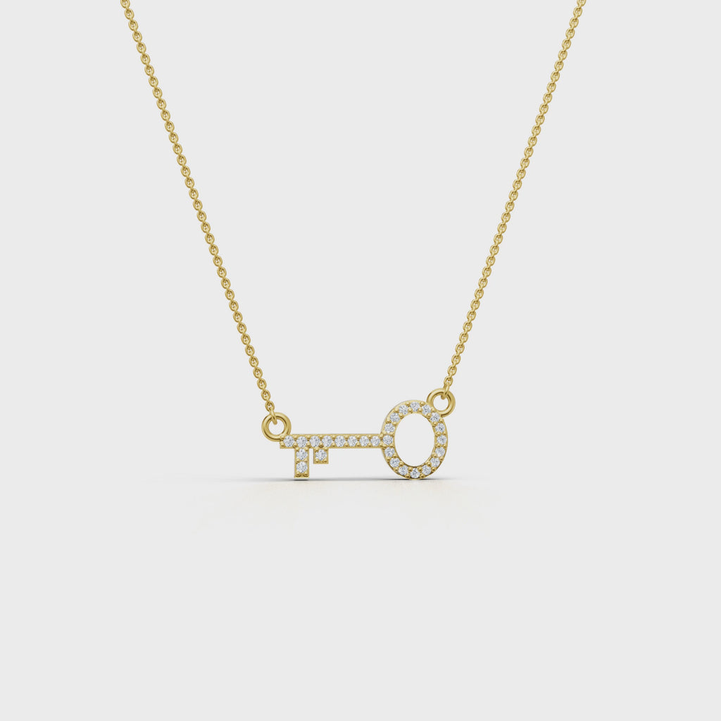 Vintage Key Spark Charm
