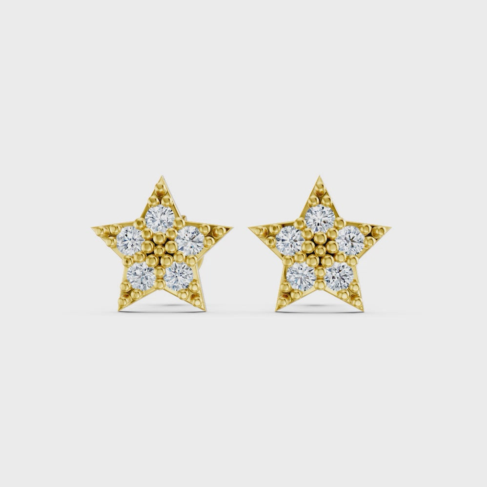 Twinkling Star Studs