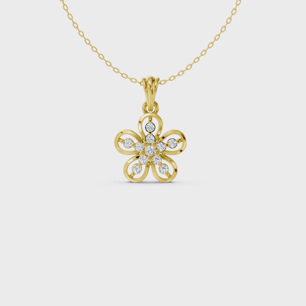 Bloom Petal Floral Pendant
