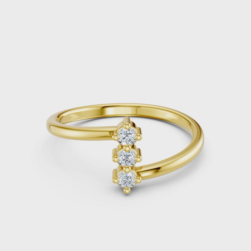 Celeste Trio Diamond Ring
