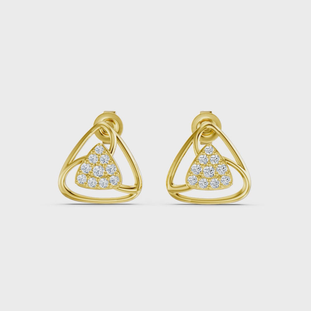 Twin Triangle Studs