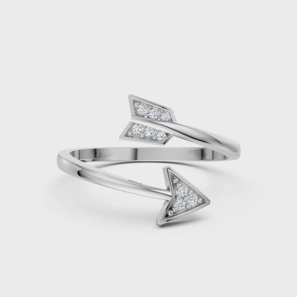 Arrow Whisper Open Ring