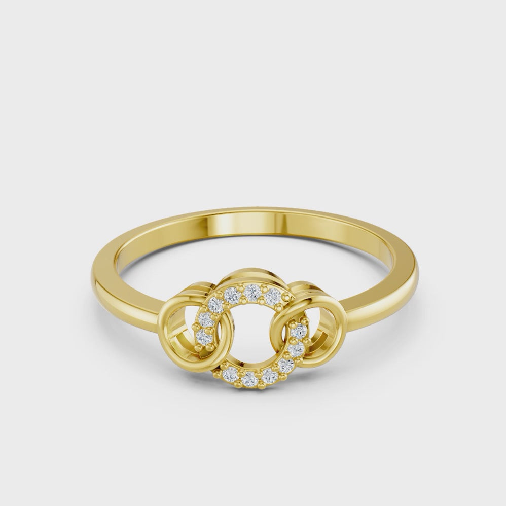 Aura Circle Diamond Ring